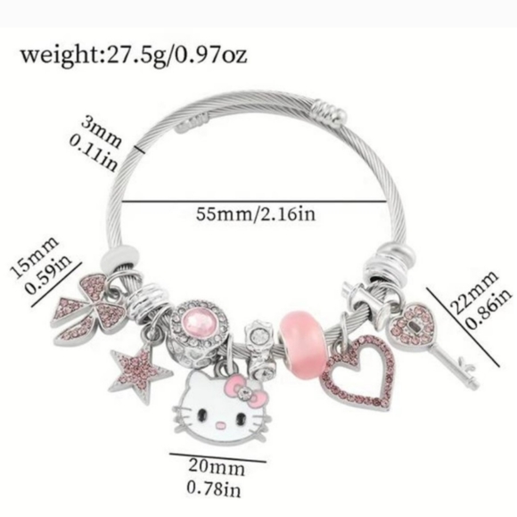 New Hello Kitty Charm Bracelet - Picture 3 of 5